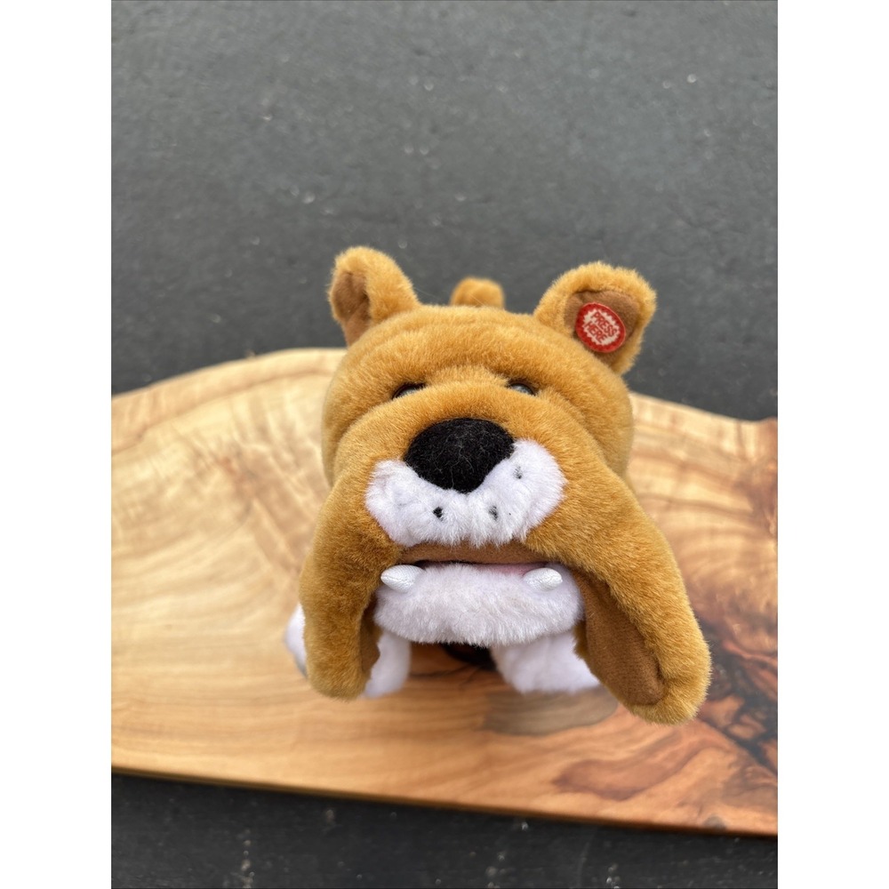 Tekky Toys Luv A Bulldog‎ Squeeze Vintage 2004 Bulldog Plush Animal 10"  Works